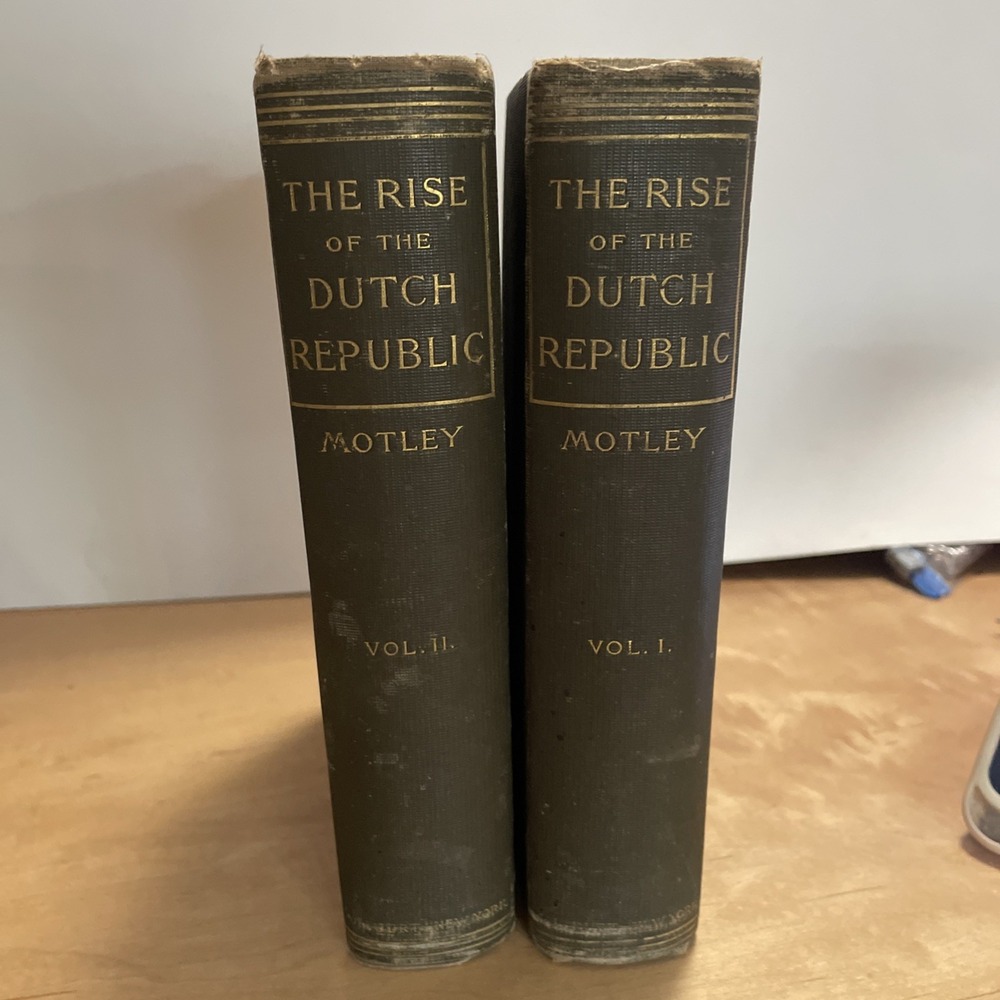Rise of The Dutch Republic HB John L. Motley 2 Volumes Altemus, 1898 VTG History